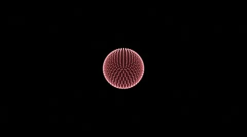 Sphere Explosion 001 - Red - 24 fps Stock Footage 21247467