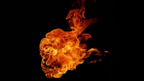 The sphere of fire emanating from the right side Stock Footage 79691985