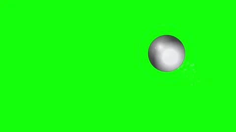 Sphere Floating on Chroma Key for Compositing 動画素材 336956764