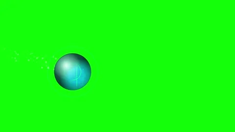 Sphere Floating - Chroma Key Green Screen Footage Video stock 336956718