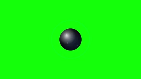 Sphere Floating Isolated Green Screen Stock Video Video stock 336956756