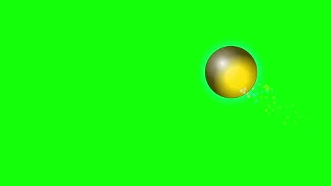 Sphere Flying with Ball - Chroma Key Green Screen Footage Vídeos de archivo 336956737