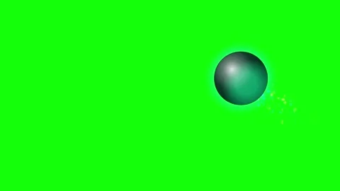 Sphere Flying - Chroma Key Green Screen Footage Video stock 336956721