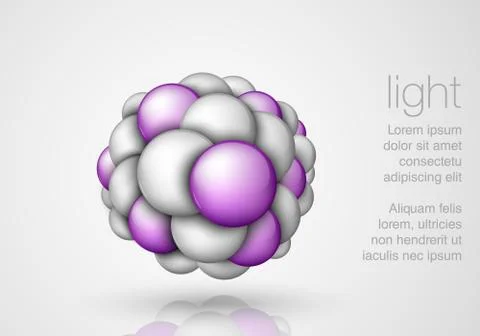 Sphere in the form balls Stock Illustration