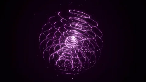 Sphere of glowing dots Stock Footage 277188343
