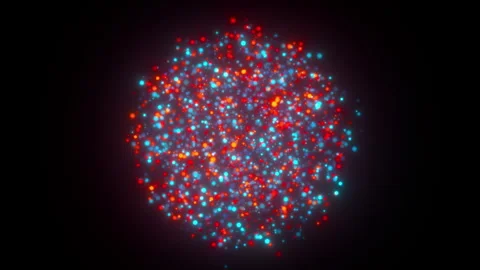 Sphere of glowing particles Stock Footage 240729467