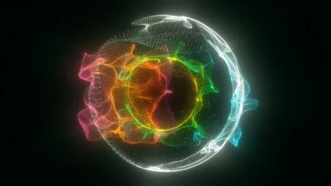 Sphere grid. Animation globe. Digital ba... | Stock Video | Pond5