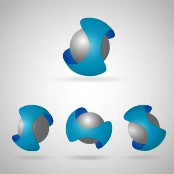 Sphere icons Stock Illustration
