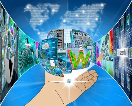 Sphere of information Stock Illustration