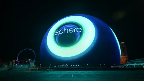 Sphere Las Vegas Stock Footage 288614963