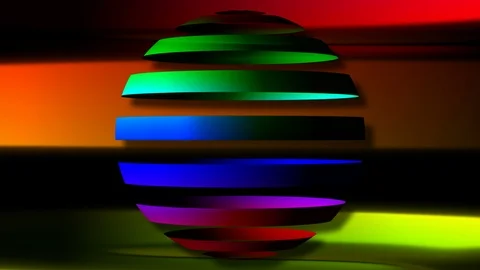 Sphere line color Stock Footage 96580232