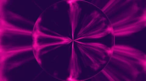 Sphere with linear fractals Illustrazione stock