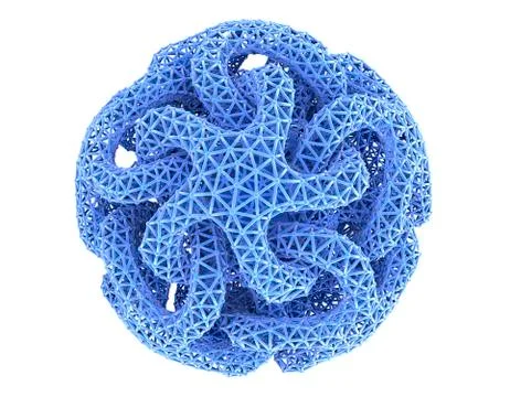 Sphere of linked stars, artwork Stock Illustration