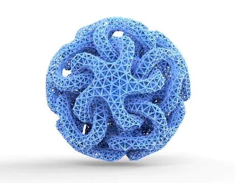 Sphere of linked stars, artwork Stock Illustration