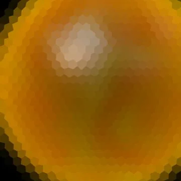 Sphere low poly hexagon style vector mosaic background Stockillustratie