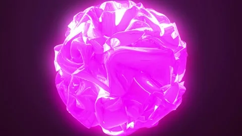 Sphere made of neon rounds. Multi segment red rose. Light pink color multis.. Stock Footage 237706649