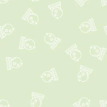 Sphere magic line seamless pattern Stock Illustration