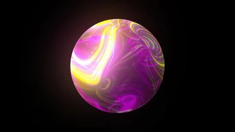 Sphere with molten core Stock Illustration