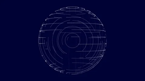 Sphere Motion Graphics Loop Stock Footage 114129396