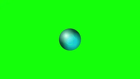 Sphere Moving on Chroma Key for Compositing Video stock 336956719