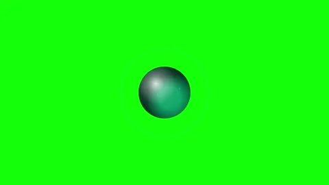 Sphere Moving on Green Screen Chroma Key Background Video stock 336956731