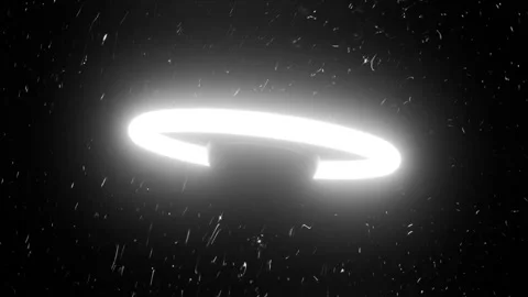 Sphere with Moving Orbit VJ Loop 4K - Futuristic Music Background Animation Stock Footage 296489989