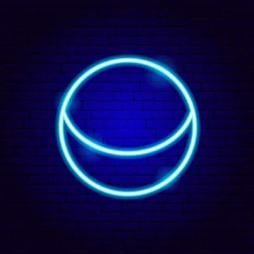 Sphere Neon Sign イラスト素材