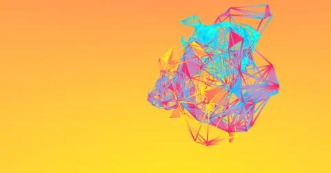 Sphere with network links Stock Illustration