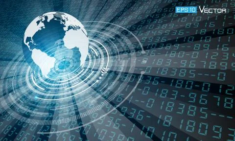 Sphere with numbers Illustration