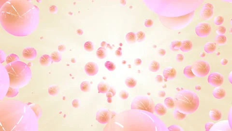 Sphere Particle Background. Decorative floating ball Stock Footage 142918964