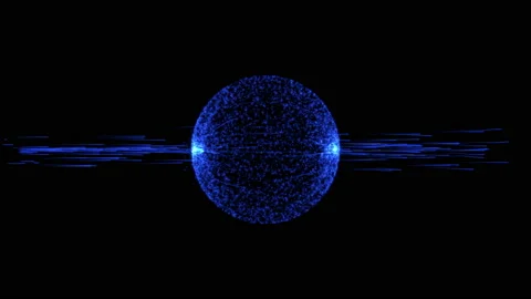 Sphere particle BG Stock Footage 172448148