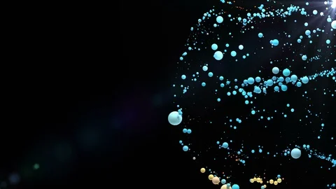 Sphere Particles Background. Abstract Particles Design. Loop Stock Footage 111966389