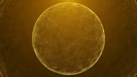 Sphere with particles luxury loop background Stock Footage 274418771