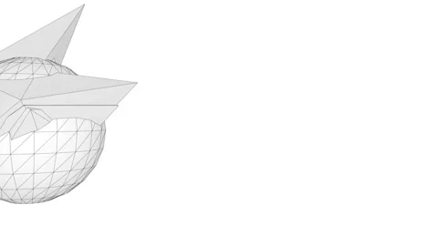 Sphere pierced by triangles. Stock Footage 94728406