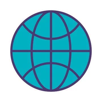 Sphere planet browser icon Stock Illustration