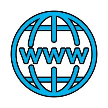 Sphere planet browser icon Illustrazione stock