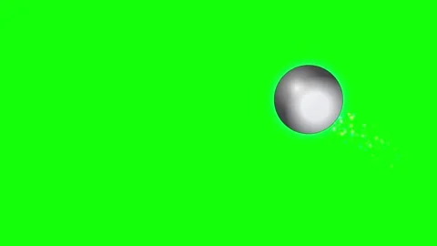 Sphere Professional with Ball on Green Screen Chroma Key Background Stock Footage 336956762