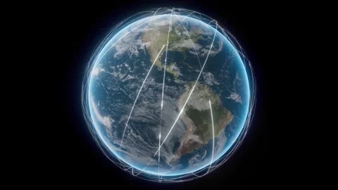 Sphere pulse lines EARTH INTRO Vídeo Stock 308304519