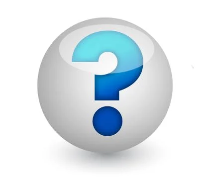 Sphere with a question mark inside illustration design イラスト素材