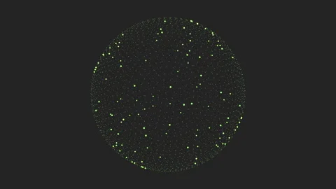 Sphere with randomly scattered purple dots Stock-Footage 321998448