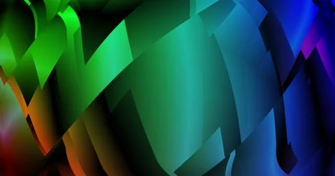 Sphere rotates with multi-colored reflections Stock Footage 142799349