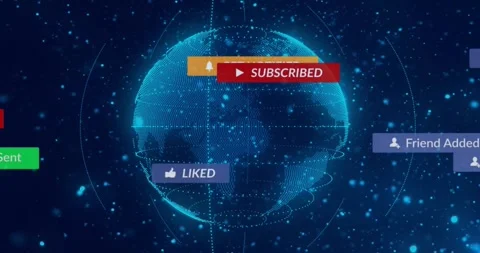 As sphere rotating CTAs sliding pointer clicking buttons transforming Stock Footage 320287938