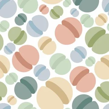 Sphere seamless pattern. Abstract geometric vector background. Space ornament Stock Illustration