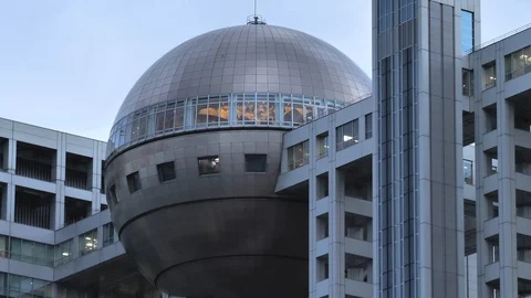 The Sphere shape building in Tokyo Japan | Stock Video | Pond5