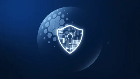 Sphere shield concept3 Stock Footage 309077680