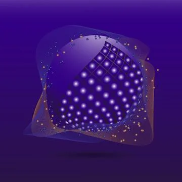 Sphere shield protect. Virus protection bubble. Antiviral technology background Stock Illustration