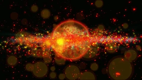 A sphere similar to a Planet from deep space. Stock Footage 277223856
