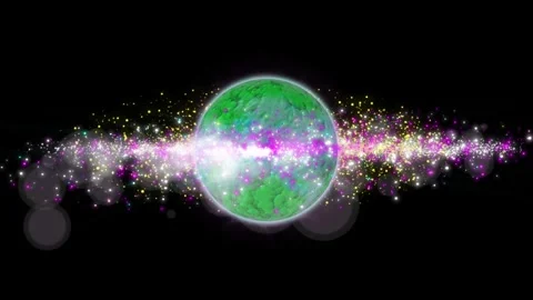 A sphere similar to a Planet from deep space. Stock Footage 277223860