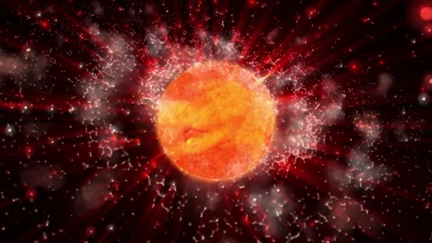 A sphere similar to a Planet from deep space. Stock Footage 277223885