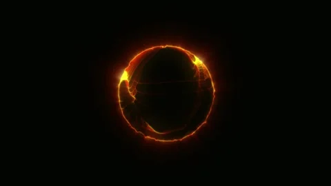 A sphere similar to a Planet from deep space. Stock Footage 277296317